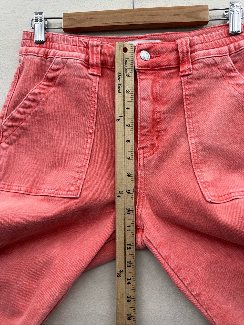 Vervet Women’s 29 Cargo Pants Straight Leg Utility Stretch Waist Jeans - Picture 6 of 10